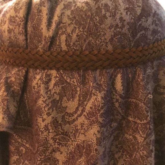 Vintage Brown Braided Unisex Belt 40”Long 1” wide - Picture 5 of 7